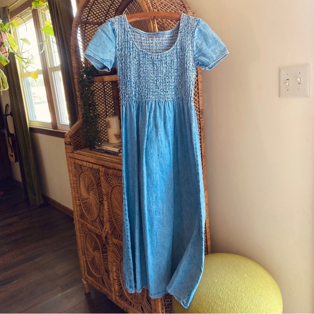 Vintage 90’s Denim Maxi Dress